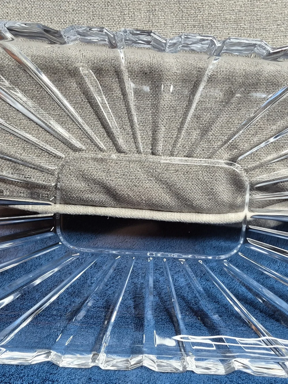 Clear Glass Rectangular Serving Tray - Elegant Home Accent